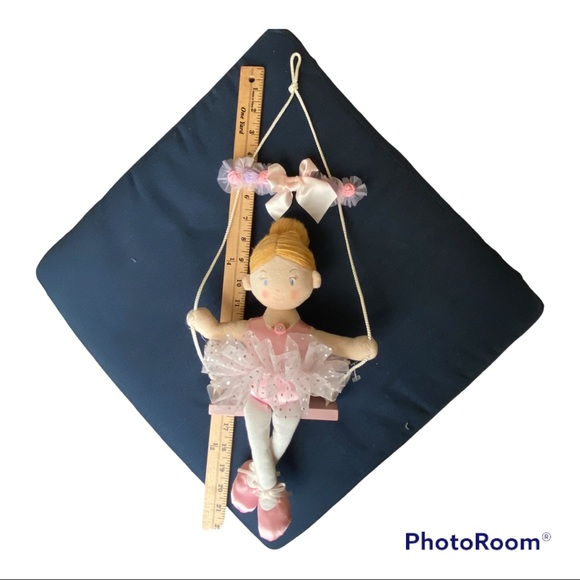 RUSS Doll Ballerina Plush Pink Doll On Swing - Picture 5 of 7